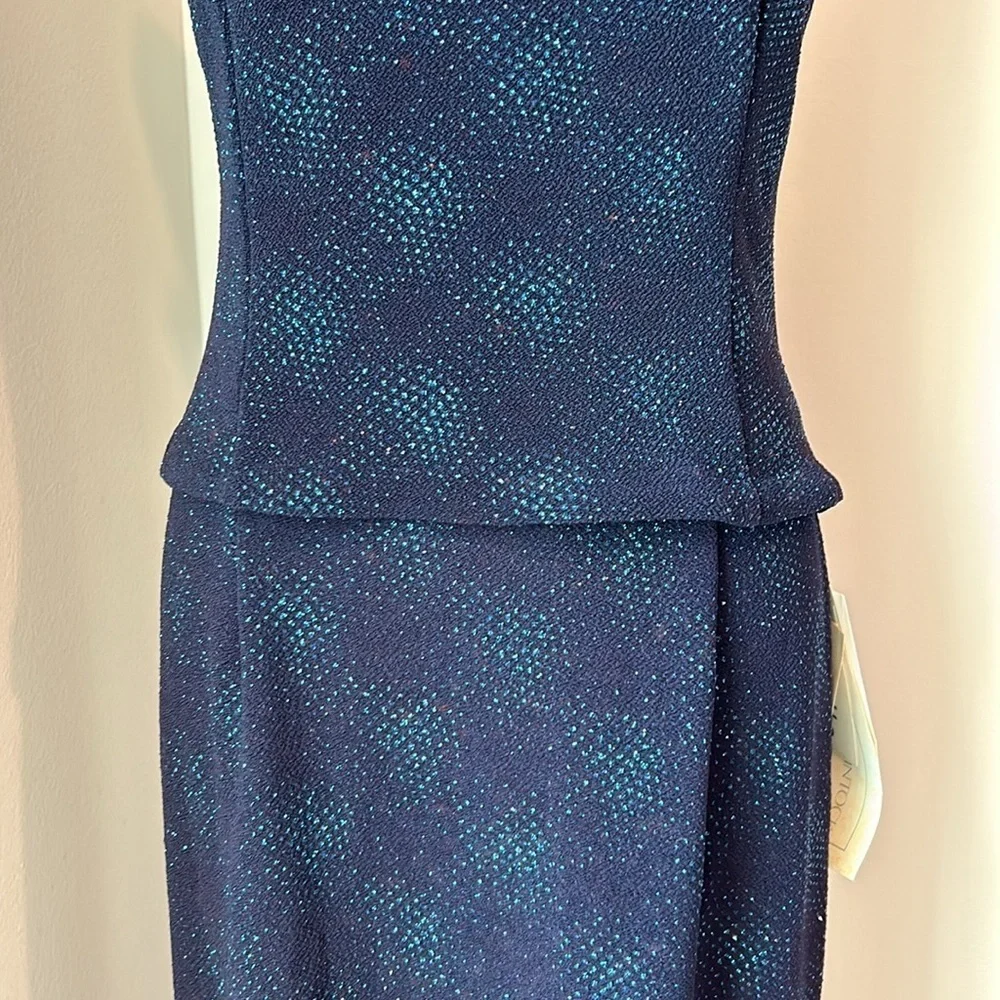 Y2K Scott McClintock halter neck sparkly evening gown Vintage 10P (modern 4-6) - Picture 3 of 16